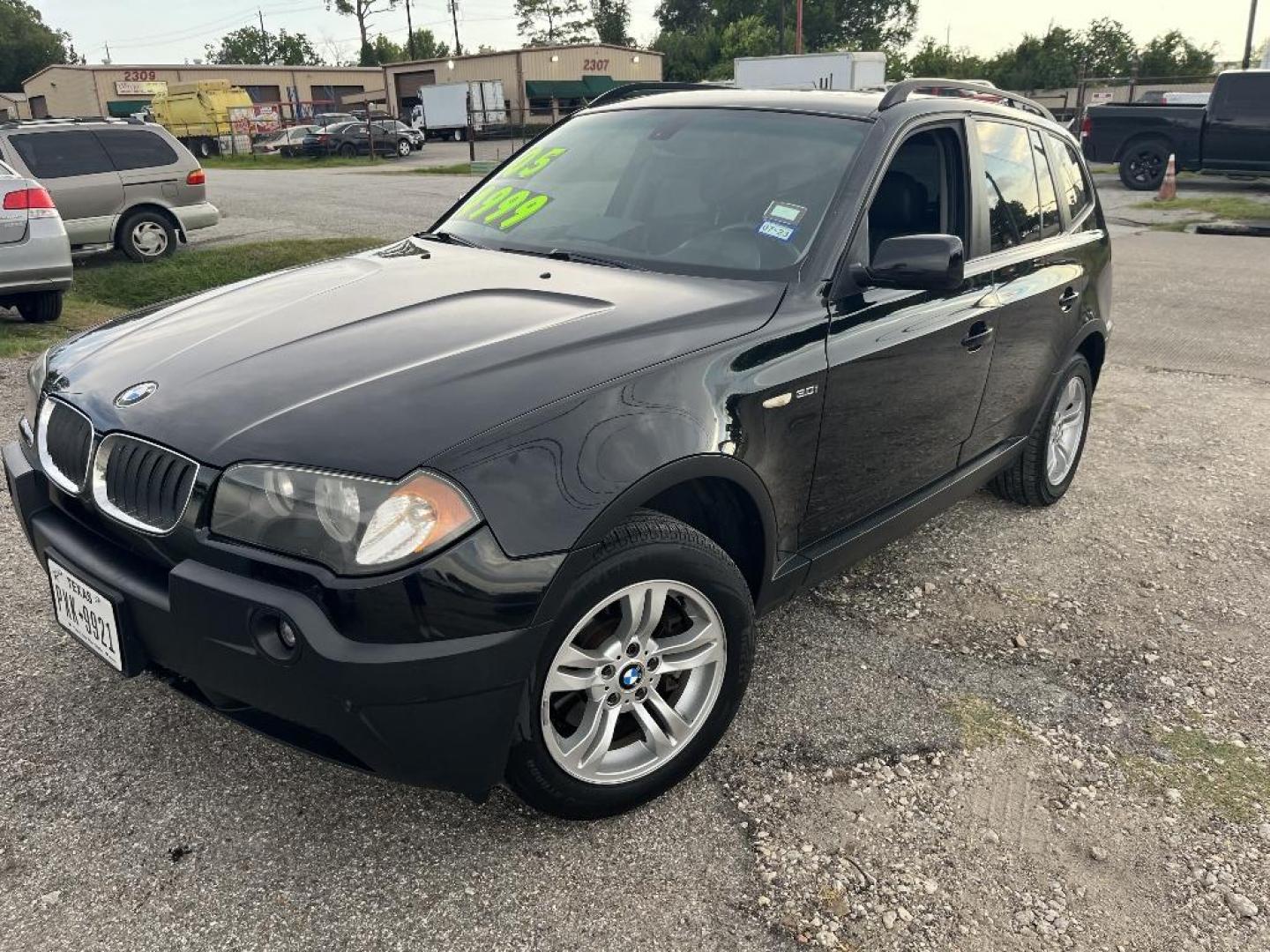 2005 BLACK BMW X3 3.0i (WBXPA93495W) with an 3.0L L6 DOHC 24V engine, AUTOMATIC transmission, located at 2303 West Mt. Houston, Houston, Texas, 77038, (281) 507-3956, 29.771597, -95.339569 - Photo#0