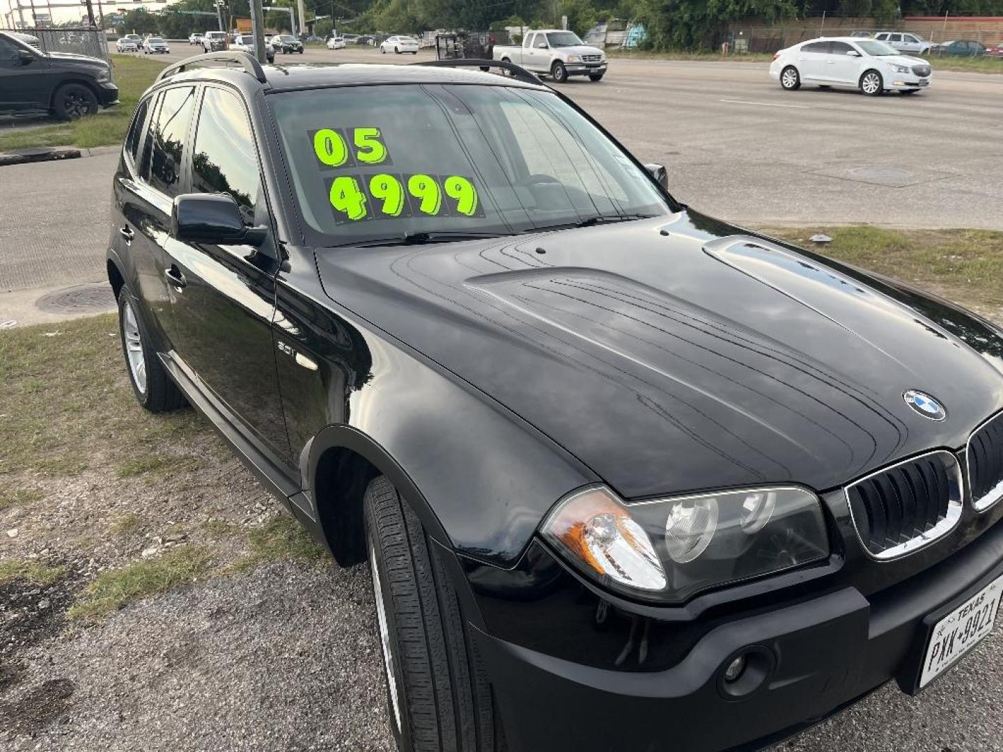 2005 BLACK BMW X3 3.0i (WBXPA93495W) with an 3.0L L6 DOHC 24V engine, AUTOMATIC transmission, located at 2303 West Mt. Houston, Houston, Texas, 77038, (281) 507-3956, 29.771597, -95.339569 - Photo#1