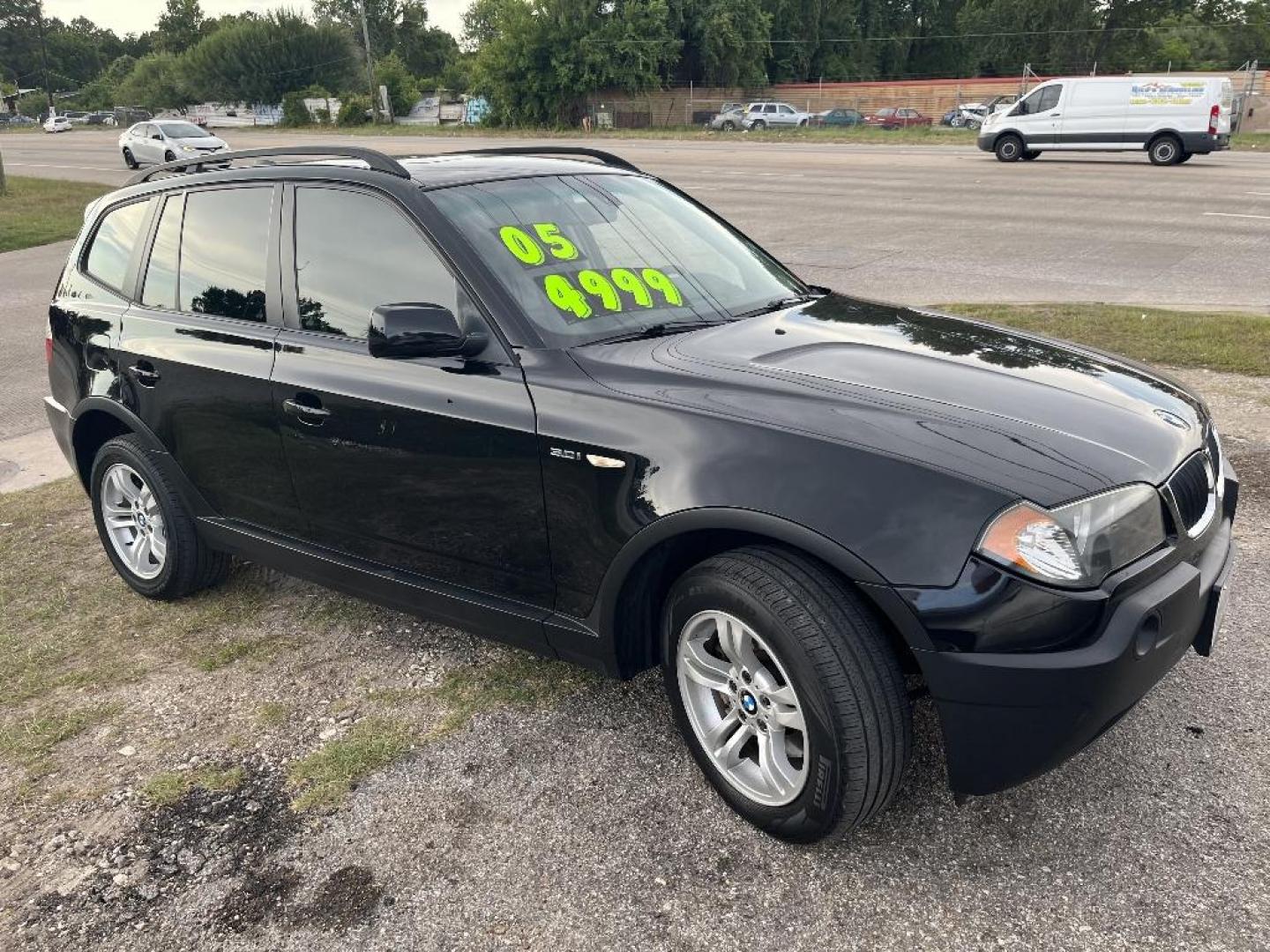 2005 BLACK BMW X3 3.0i (WBXPA93495W) with an 3.0L L6 DOHC 24V engine, AUTOMATIC transmission, located at 2303 West Mt. Houston, Houston, Texas, 77038, (281) 507-3956, 29.771597, -95.339569 - Photo#2