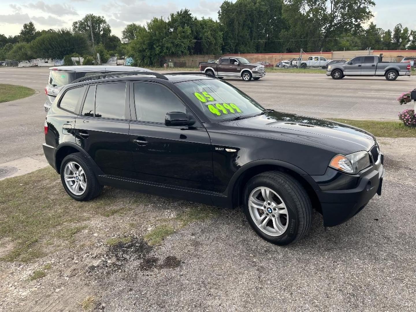 2005 BLACK BMW X3 3.0i (WBXPA93495W) with an 3.0L L6 DOHC 24V engine, AUTOMATIC transmission, located at 2303 West Mt. Houston, Houston, Texas, 77038, (281) 507-3956, 29.771597, -95.339569 - Photo#3