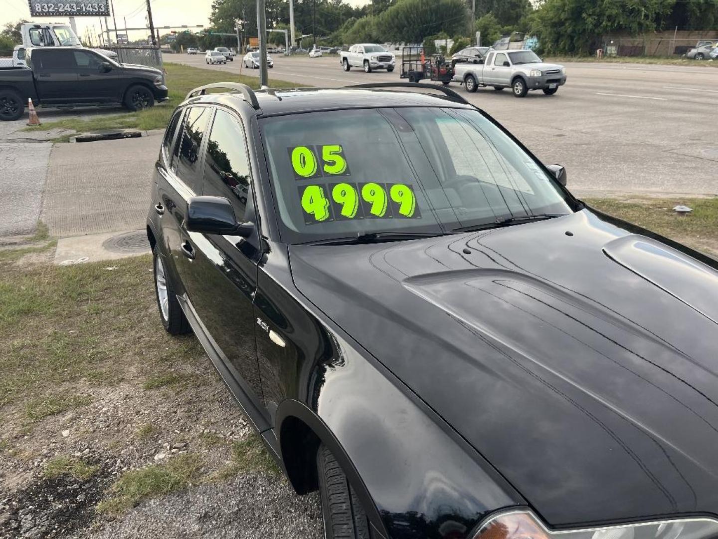 2005 BLACK BMW X3 3.0i (WBXPA93495W) with an 3.0L L6 DOHC 24V engine, AUTOMATIC transmission, located at 2303 West Mt. Houston, Houston, 77038, (281) 507-3956, 29.771597, -95.339569 - Photo#10