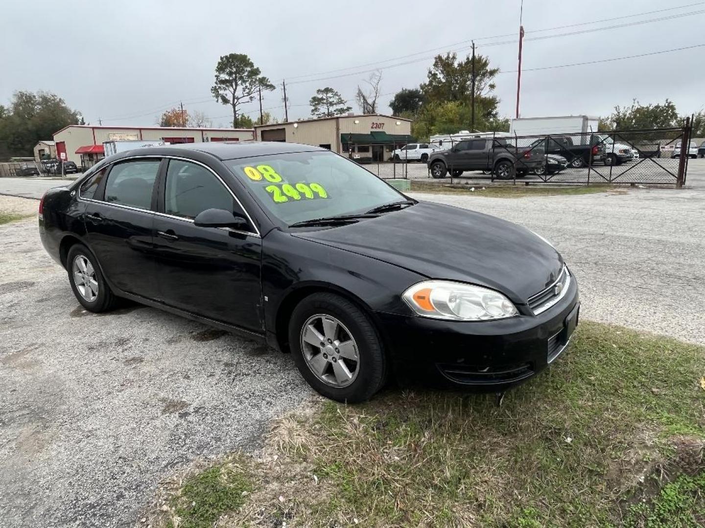 2008 BLACK CHEVROLET IMPALA LS (2G1WB58K681) with an 3.5L V6 OHV 16V FFV engine, AUTOMATIC transmission, located at 2303 West Mt. Houston, Houston, Texas, 77038, (281) 507-3956, 29.771597, -95.339569 - Photo#0