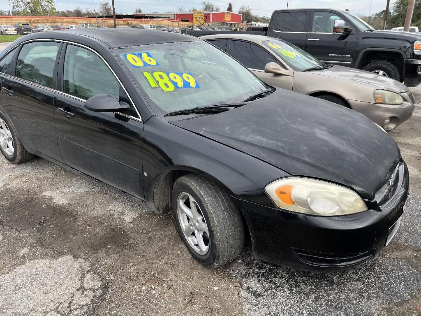 2006 BLACK CHEVROLET IMPALA LS (2G1WB55K069) with an 3.5L V6 OHV 16V FFV engine, AUTOMATIC transmission, located at 2303 West Mt. Houston, Houston, 77038, (281) 507-3956, 29.771597, -95.339569 - Photo#0