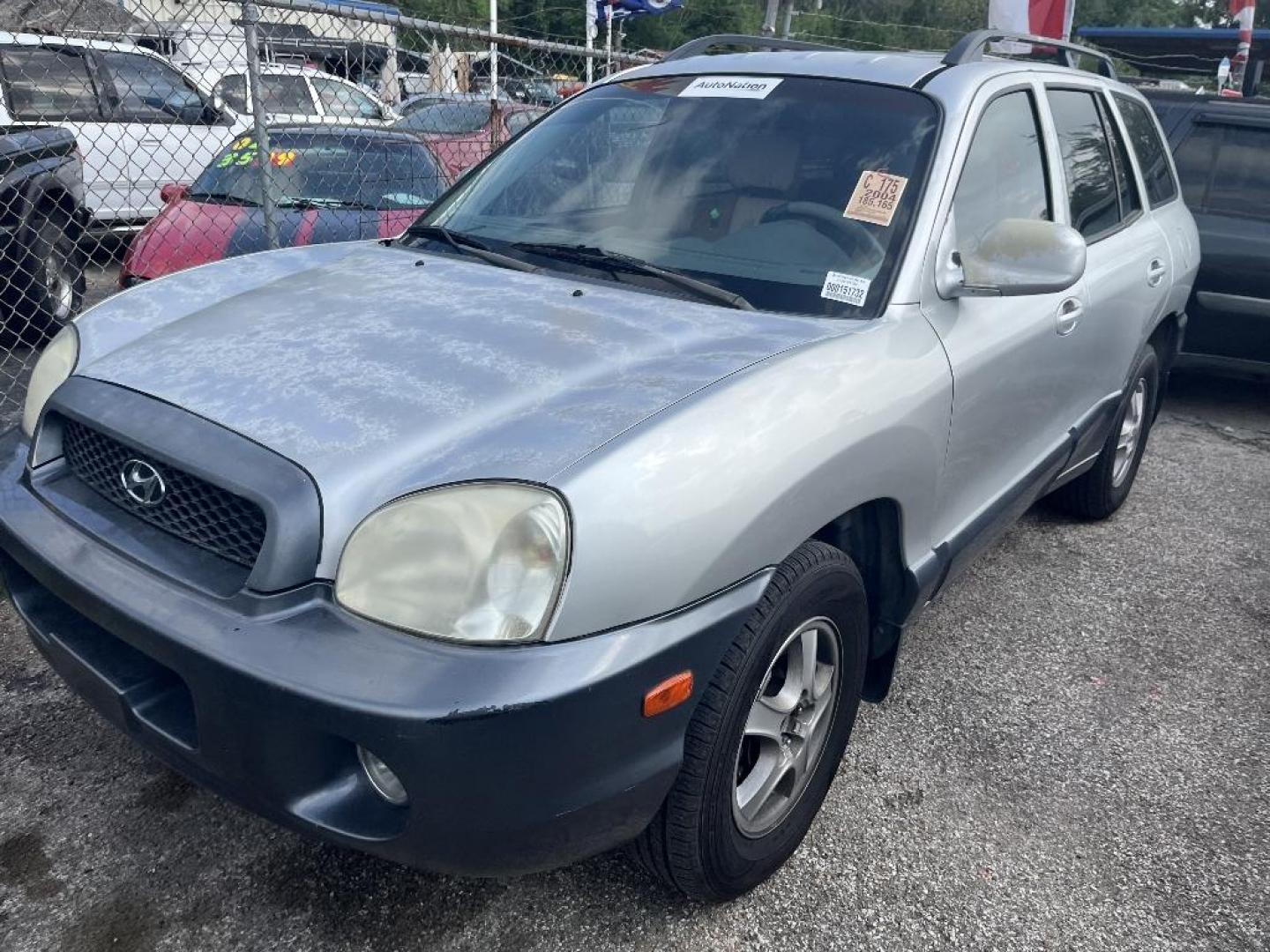 2004 GRAY HYUNDAI SANTA FE GLS 3.5L (KM8SC13E44U) with an 3.5L V6 DOHC 24V engine, AUTOMATIC transmission, located at 2303 West Mt. Houston, Houston, 77038, (281) 507-3956, 29.771597, -95.339569 - Photo#0