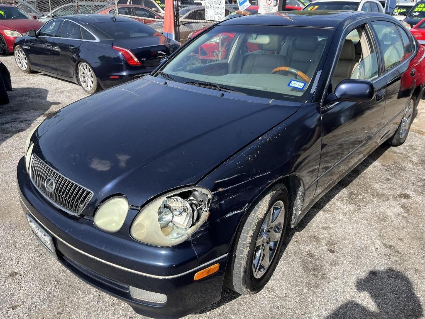 2001 BLUE LEXUS GS GS 430 (JT8BL69S510) with an 4.3L V8 DOHC 32V engine, AUTOMATIC transmission, located at 2303 West Mt. Houston, Houston, Texas, 77038, (281) 507-3956, 29.771597, -95.339569 - Photo#2