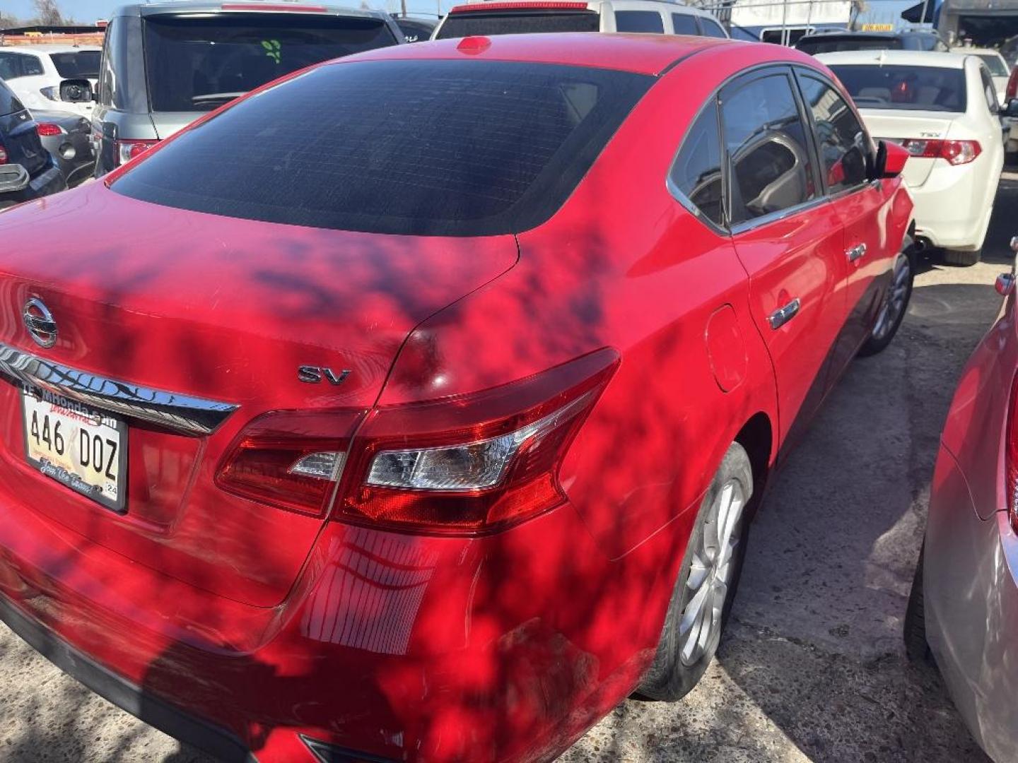 2018 RED NISSAN SENTRA S 6MT (3N1AB7AP1JY) with an 1.8L L4 SFI DOHC 16V engine, AUTOMATIC transmission, located at 2303 West Mt. Houston, Houston, Texas, 77038, (281) 507-3956, 29.771597, -95.339569 - Photo#3