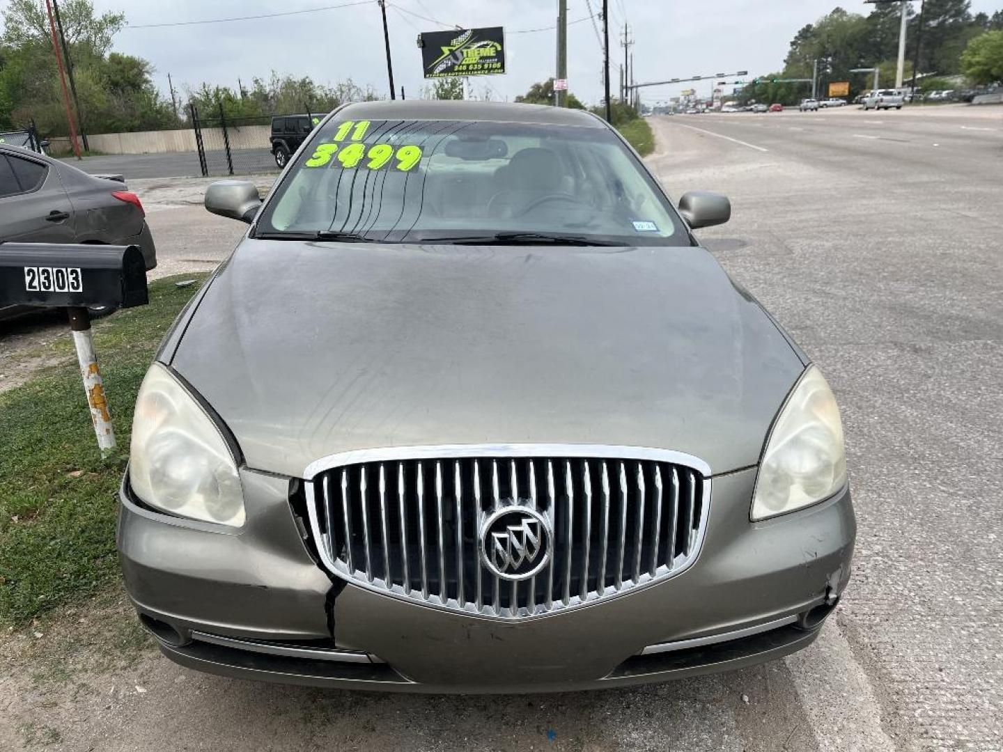 2011 BROWN BUICK LUCERNE CXL (1G4HC5EM4BU) with an 3.9L V6 OHV 12V engine, AUTOMATIC transmission, located at 2303 West Mt. Houston, Houston, Texas, 77038, (281) 507-3956, 29.771597, -95.339569 - Photo#0