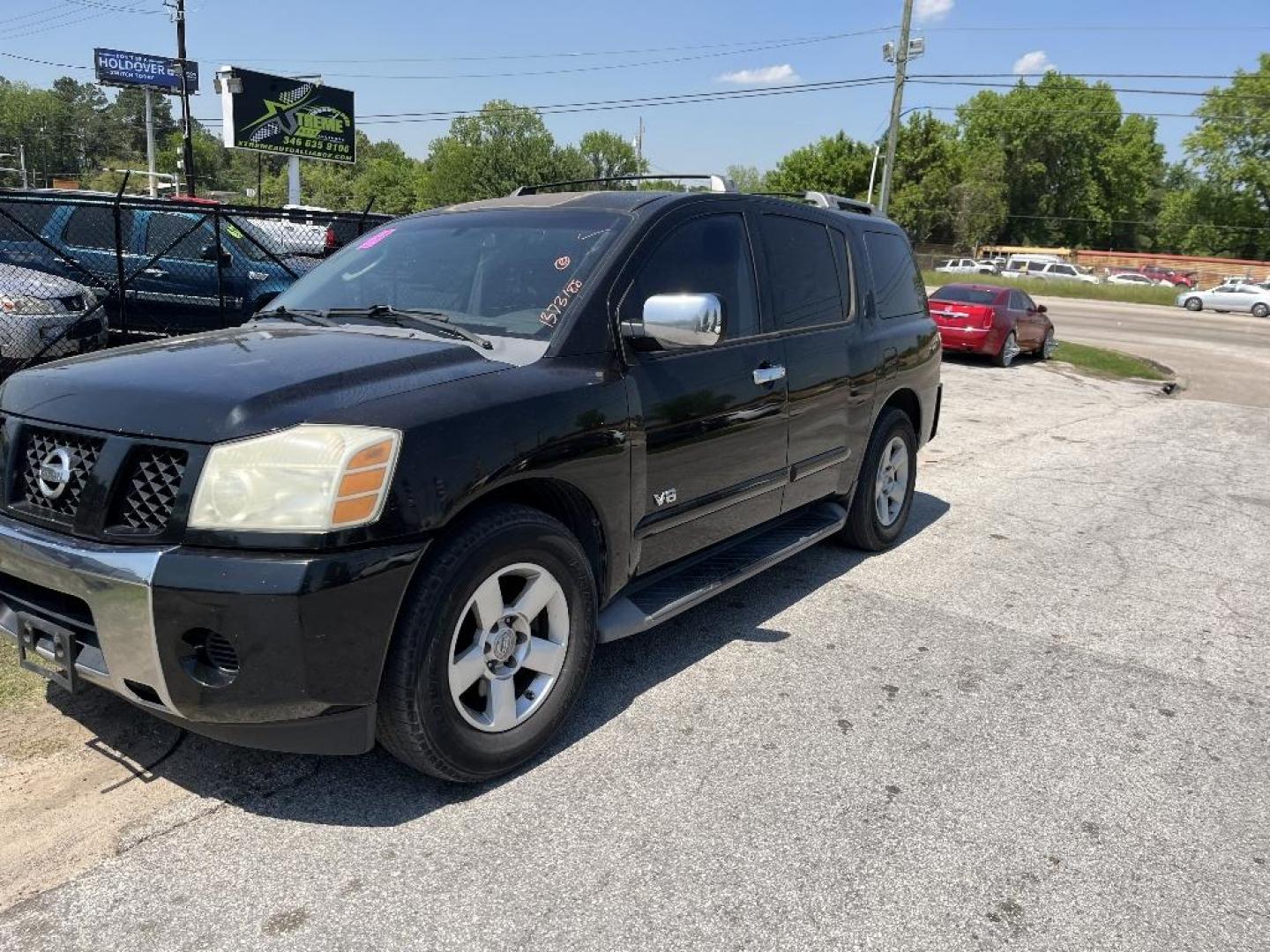 2006 BLACK NISSAN ARMADA LE 2WD (5N1AA08A26N) with an 5.6L V8 DOHC 32V engine, AUTOMATIC transmission, located at 2303 West Mt. Houston, Houston, Texas, 77038, (281) 507-3956, 29.771597, -95.339569 - Photo#0