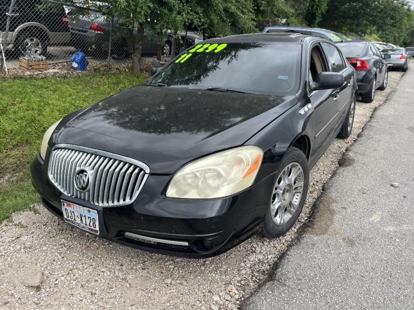 2011 BLACK BUICK LUCERNE CXL (1G4HC5EM6BU) with an 3.9L V6 OHV 12V engine, AUTOMATIC transmission, located at 2303 West Mt. Houston, Houston, Texas, 77038, (281) 507-3956, 29.771597, -95.339569 - Photo#1