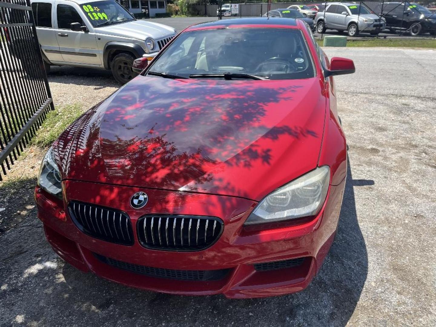 2012 RED BMW 6-SERIES 650i Coupe (WBALX3C53CC) with an 4.4L V8 DOHC 32V TURBO engine, AUTOMATIC transmission, located at 2303 West Mt. Houston, Houston, 77038, (281) 507-3956, 29.771597, -95.339569 - Photo#0