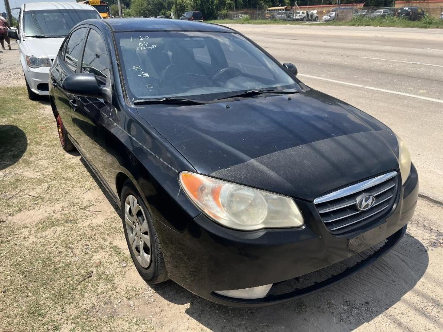 2009 BLACK HYUNDAI ELANTRA GLS (KMHDU46D09U) with an 2.0L L4 DOHC 16V engine, AUTOMATIC transmission, located at 2303 West Mt. Houston, Houston, Texas, 77038, (281) 507-3956, 29.771597, -95.339569 - Photo#1