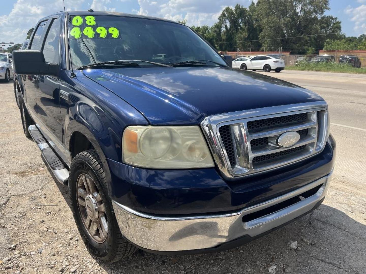 2008 BLUE FORD F-150 Lariat SuperCrew 2WD (1FTPW12V88K) with an 5.4L V8 SOHC 24V FFV engine, AUTOMATIC transmission, located at 2303 West Mt. Houston, Houston, Texas, 77038, (281) 507-3956, 29.771597, -95.339569 - Photo#0