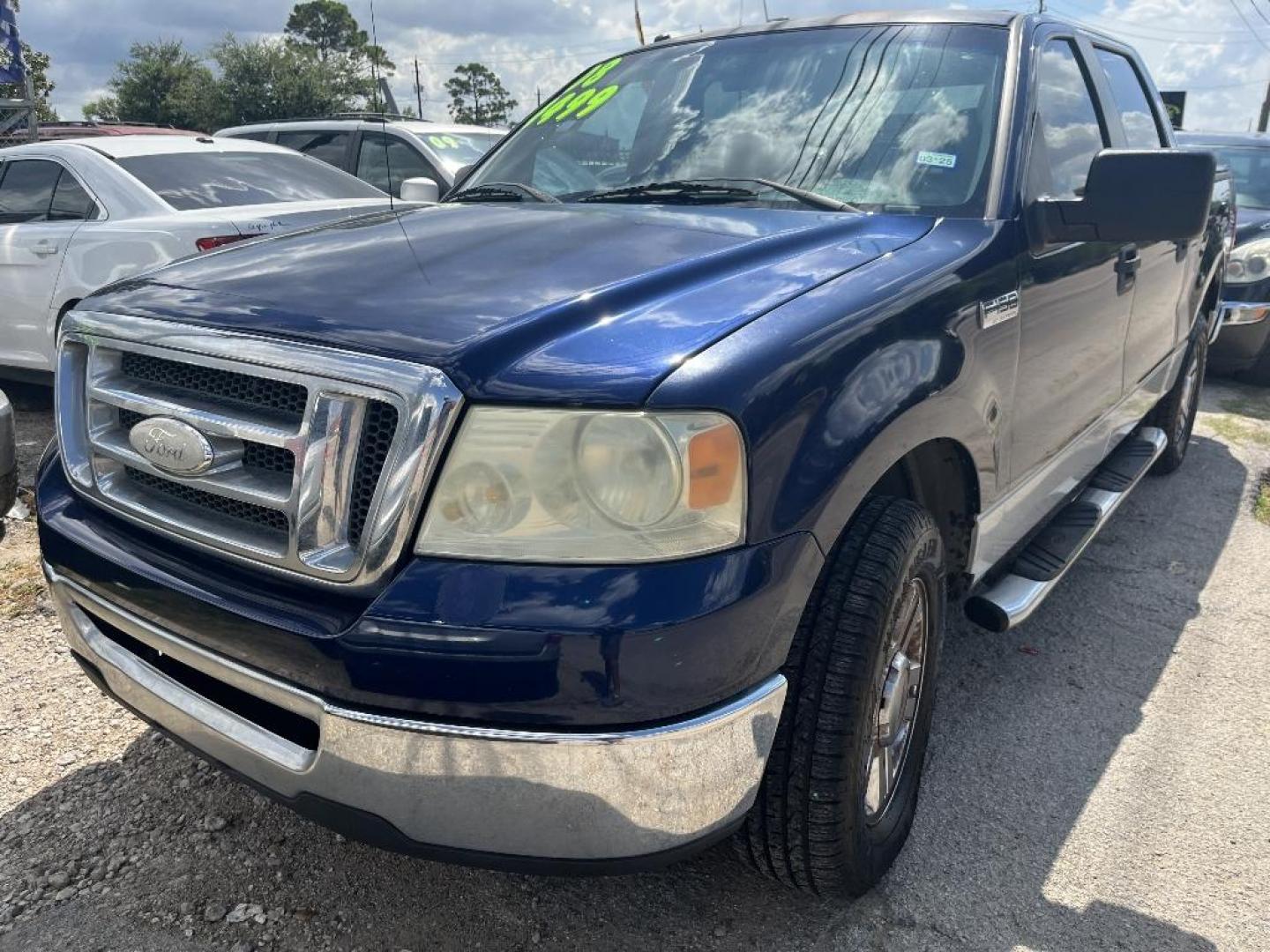 2008 BLUE FORD F-150 Lariat SuperCrew 2WD (1FTPW12V88K) with an 5.4L V8 SOHC 24V FFV engine, AUTOMATIC transmission, located at 2303 West Mt. Houston, Houston, Texas, 77038, (281) 507-3956, 29.771597, -95.339569 - Photo#4