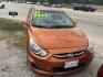 2015 ORANGE HYUNDAI ACCENT GS 5-Door 6A (KMHCT5AE1FU) with an 1.6L L4 DOHC 16V engine, AUTOMATIC transmission, located at 2303 West Mt. Houston, Houston, Texas, 77038, (281) 507-3956, 29.771597, -95.339569 - Photo#0