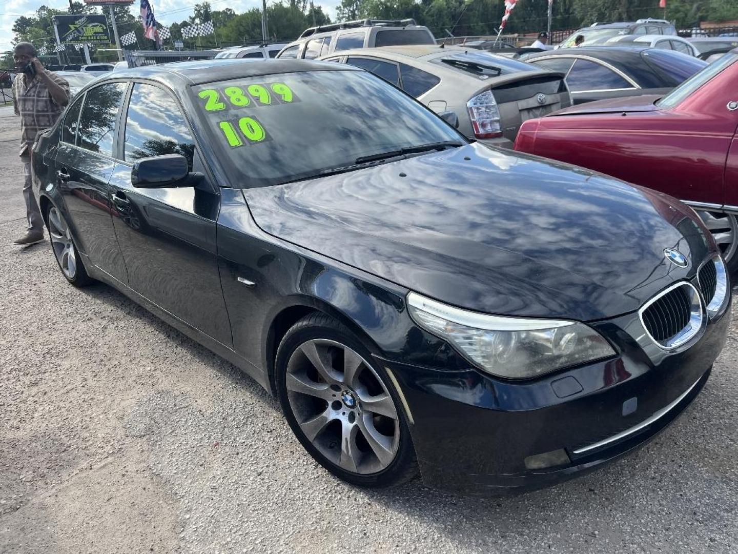 2010 BLACK BMW 5-SERIES 535i (WBANW1C52AC) with an 3.0L L6 DOHC 24V engine, AUTOMATIC transmission, located at 2303 West Mt. Houston, Houston, Texas, 77038, (281) 507-3956, 29.771597, -95.339569 - Photo#1