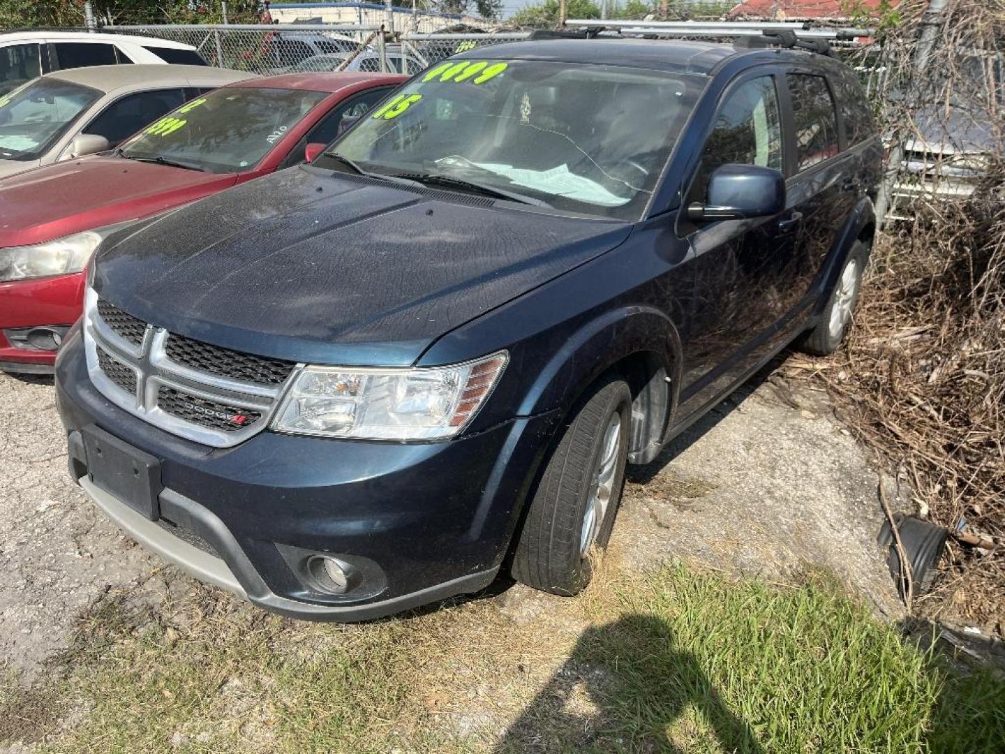 2015 GREEN DODGE JOURNEY SXT (3C4PDCBB9FT) with an 2.4L L6 DOHC 16V engine, AUTOMATIC transmission, located at 2303 West Mt. Houston, Houston, Texas, 77038, (281) 507-3956, 29.771597, -95.339569 - Photo#3