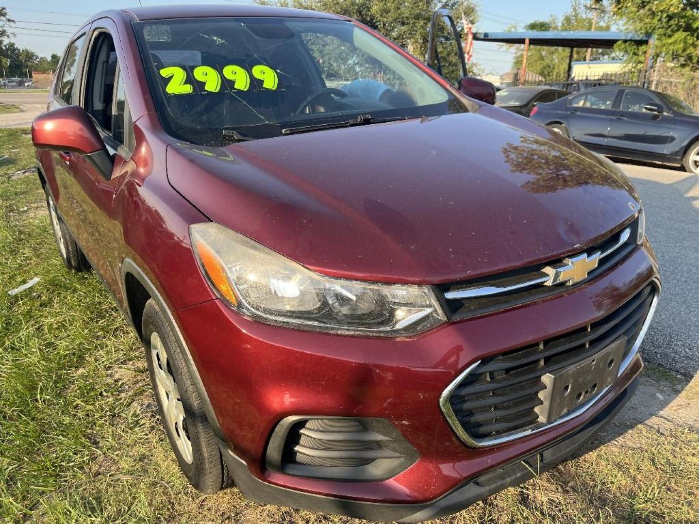 2017 RED CHEVROLET TRAX LS FWD (3GNCJKSB7HL) with an 1.4L L4 DOHC 16V engine, AUTOMATIC transmission, located at 2303 West Mt. Houston, Houston, Texas, 77038, (281) 507-3956, 29.771597, -95.339569 - Photo#0