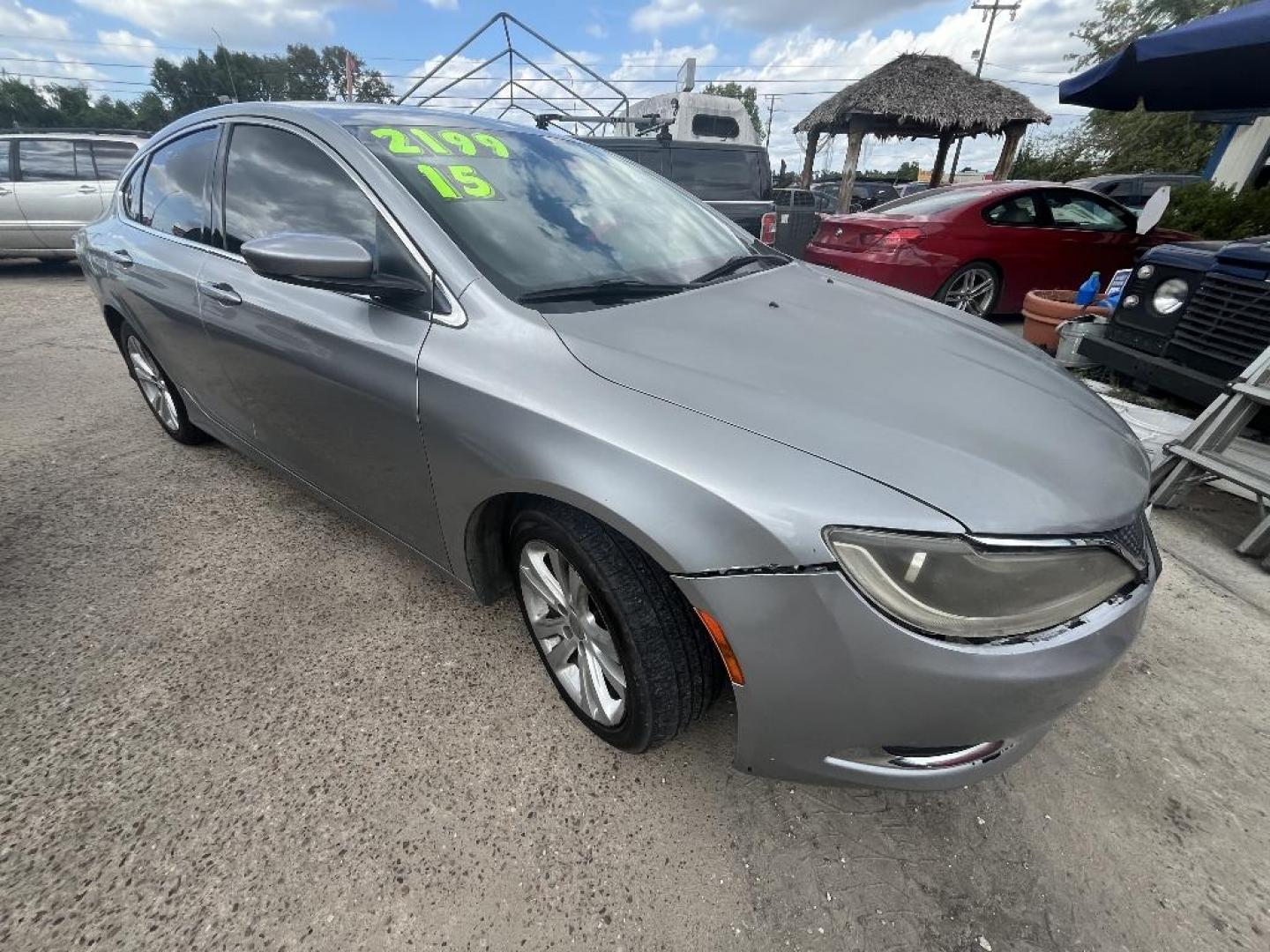 2015 SILVER CHRYSLER 200 Limited (1C3CCCAB7FN) with an 2.4L L4 DOHC 16V engine, AUTOMATIC transmission, located at 2303 West Mt. Houston, Houston, Texas, 77038, (281) 507-3956, 29.771597, -95.339569 - Photo#2