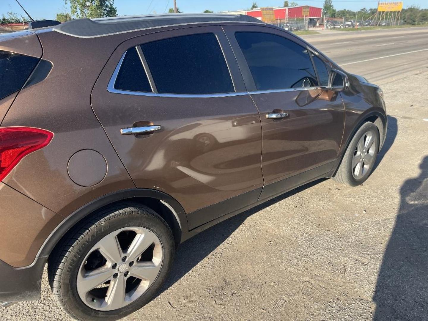 2016 BEIGE BUICK ENCORE Base FWD (KL4CJASB5GB) with an 1.4L L4 DOHC 16V TURBO engine, AUTOMATIC transmission, located at 2303 West Mt. Houston, Houston, Texas, 77038, (281) 507-3956, 29.771597, -95.339569 - Photo#0