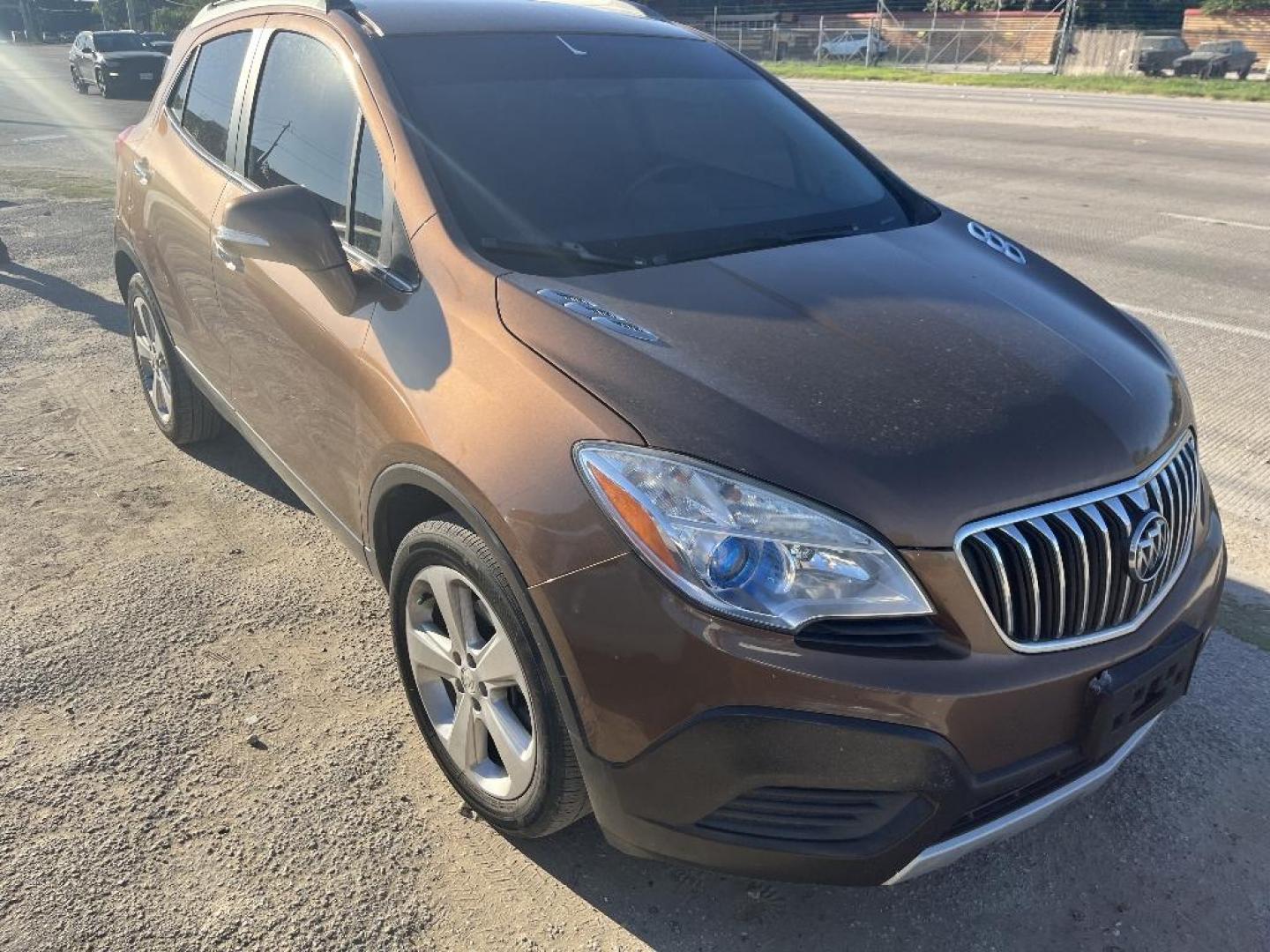 2016 BEIGE BUICK ENCORE Base FWD (KL4CJASB5GB) with an 1.4L L4 DOHC 16V TURBO engine, AUTOMATIC transmission, located at 2303 West Mt. Houston, Houston, Texas, 77038, (281) 507-3956, 29.771597, -95.339569 - Photo#1