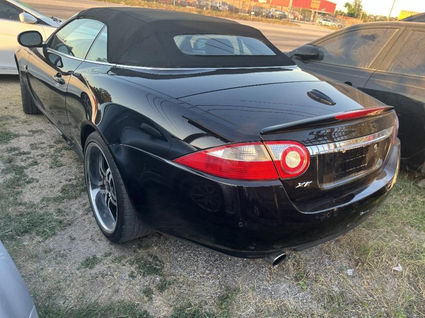 2008 BLACK JAGUAR XK-SERIES XK Convertible (SAJWA44B385) with an 4.2L V8 DOHC 32V engine, AUTOMATIC transmission, located at 2303 West Mt. Houston, Houston, Texas, 77038, (281) 507-3956, 29.771597, -95.339569 - Photo#1