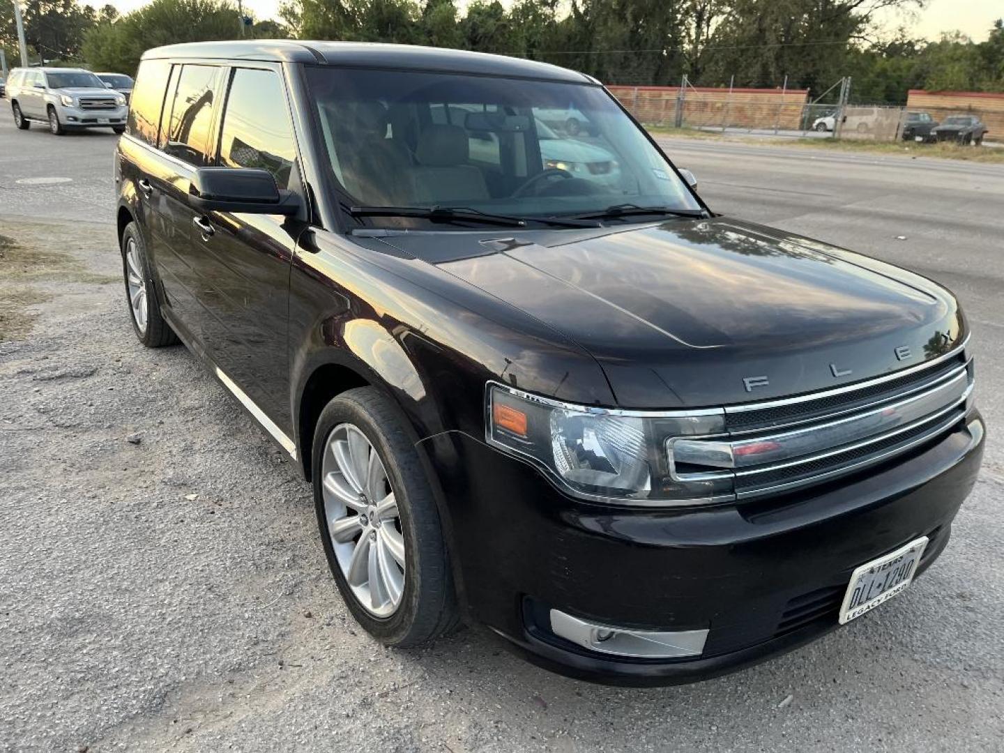 2014 BROWN FORD FLEX SEL FWD (2FMGK5C86EB) with an 3.5L V6 DOHC 24V engine, AUTOMATIC transmission, located at 2303 West Mt. Houston, Houston, 77038, (281) 507-3956, 29.771597, -95.339569 - Photo#0