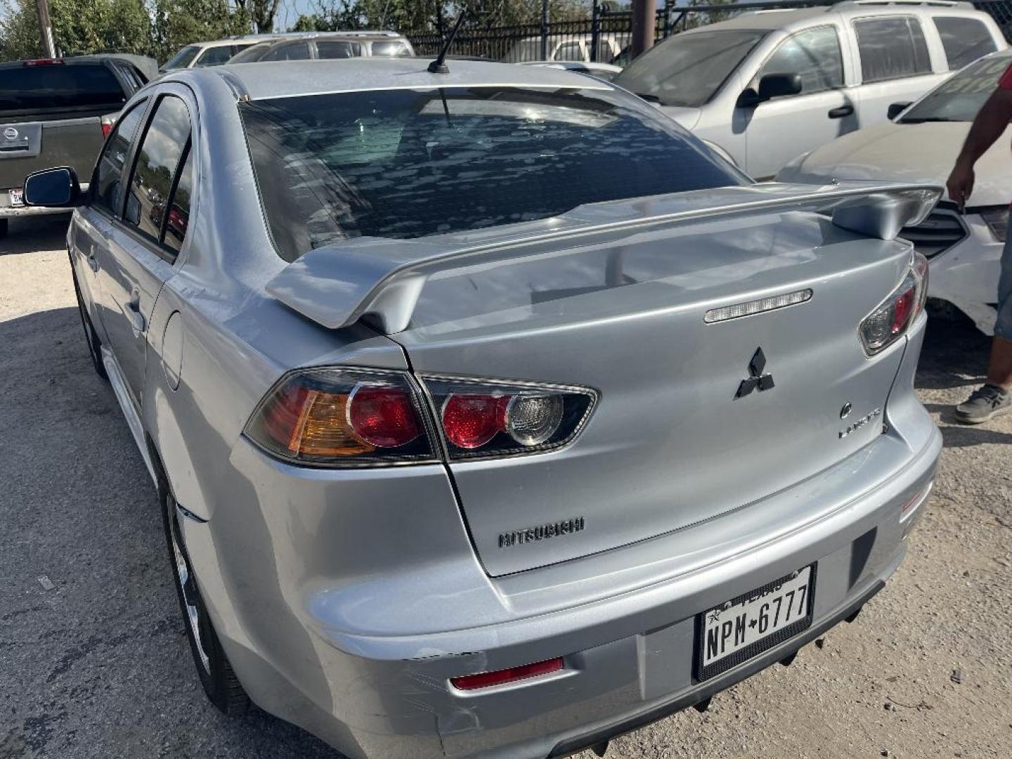 2011 GRAY /GRAY MITSUBISHI LANCER GTS (JA32U8FWXBU) with an 2.4L L4 SOHC 16V engine, CVT OR 5-SPEED MANUAL transmission, located at 2303 West Mt. Houston, Houston, 77038, (281) 507-3956, 29.771597, -95.339569 - Photo#2