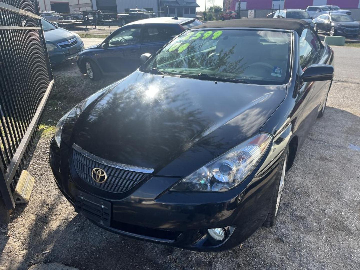 2004 BLACK TOYOTA CAMRY SOLARA SE Convertible (4T1FA38P24U) with an 3.3L V6 DOHC 24V engine, AUTOMATIC transmission, located at 2303 West Mt. Houston, Houston, 77038, (281) 507-3956, 29.771597, -95.339569 - Photo#0