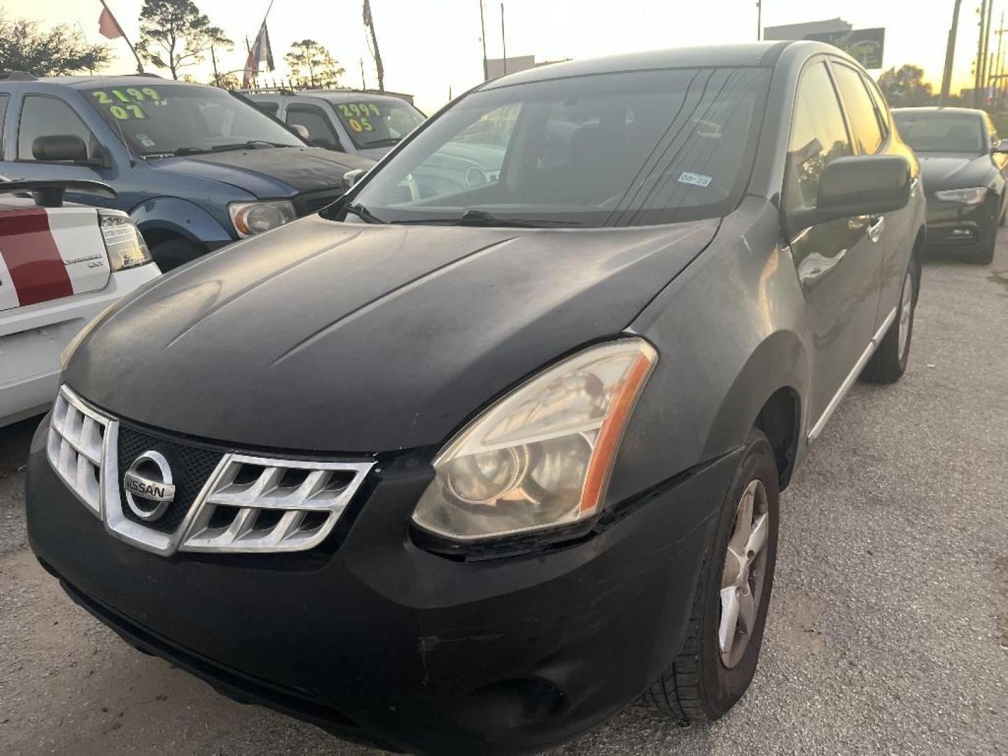 2013 BLACK NISSAN ROGUE S 2WD (JN8AS5MT1DW) with an 2.5L L4 DOHC 16V engine, AUTOMATIC transmission, located at 2303 West Mt. Houston, Houston, 77038, (281) 507-3956, 29.771597, -95.339569 - Photo#0