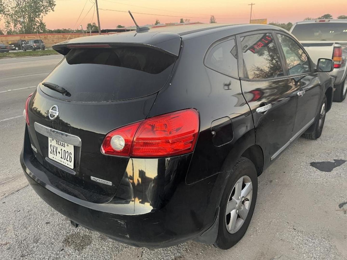 2013 BLACK NISSAN ROGUE S 2WD (JN8AS5MT1DW) with an 2.5L L4 DOHC 16V engine, AUTOMATIC transmission, located at 2303 West Mt. Houston, Houston, 77038, (281) 507-3956, 29.771597, -95.339569 - Photo#2