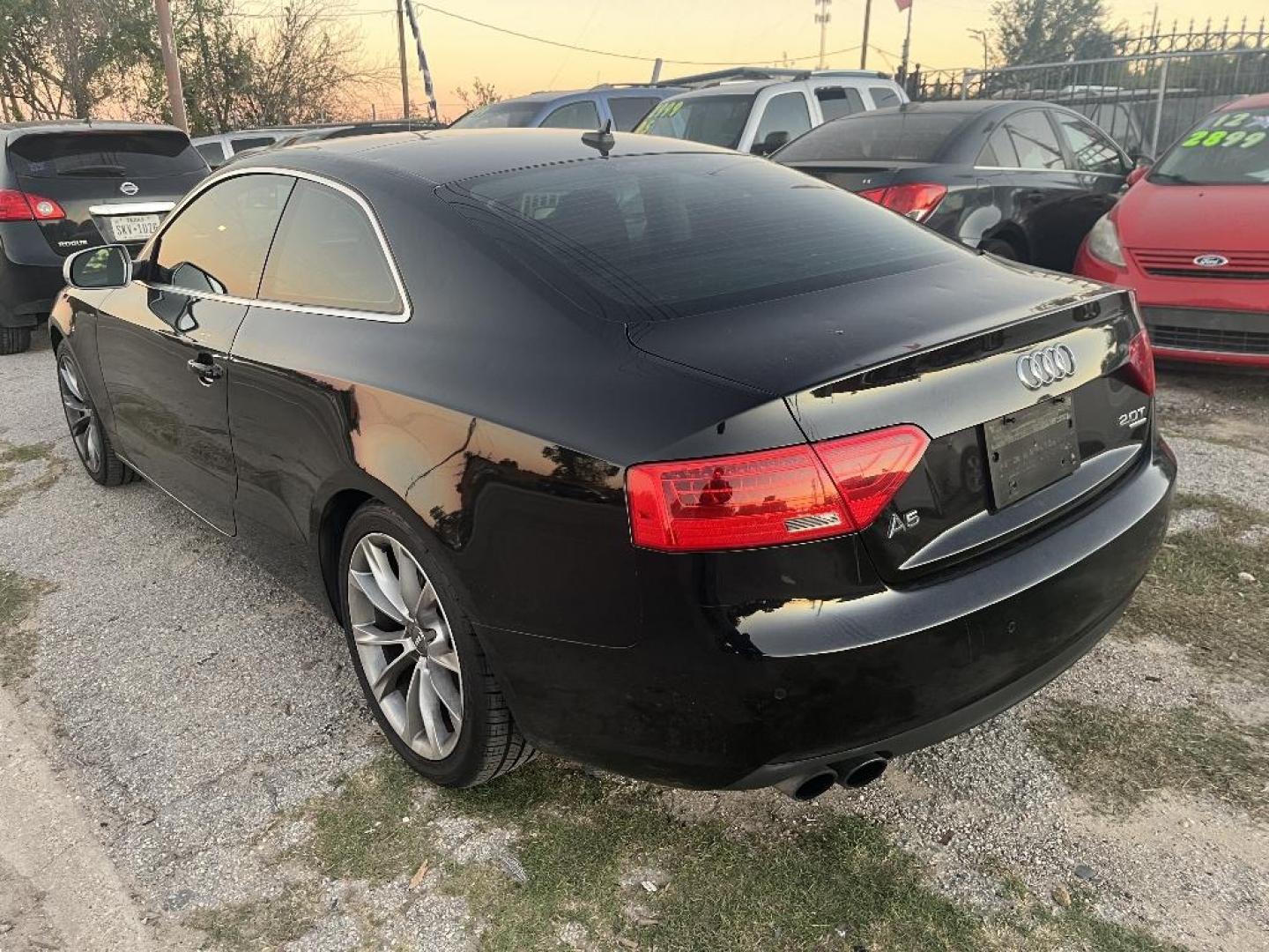 2014 BLACK AUDI A5 Coupe 2.0T quattro Tiptronic (WAULFAFR1EA) with an 2.0L L4 DOHC 16V TURBO engine, AUTOMATIC transmission, located at 2303 West Mt. Houston, Houston, 77038, (281) 507-3956, 29.771597, -95.339569 - Photo#2