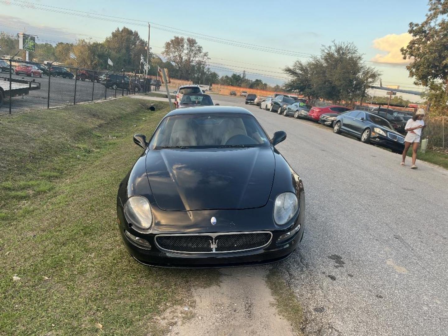 2004 BLACK MASERATI COUPE GT (ZAMBC38A740) with an 4.2L V8 DOHC 32V engine, AUTOMATIC transmission, located at 2303 West Mt. Houston, Houston, 77038, (281) 507-3956, 29.771597, -95.339569 - Photo#0