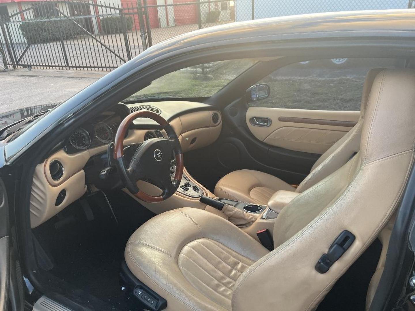 2004 BLACK MASERATI COUPE GT (ZAMBC38A740) with an 4.2L V8 DOHC 32V engine, AUTOMATIC transmission, located at 2303 West Mt. Houston, Houston, 77038, (281) 507-3956, 29.771597, -95.339569 - Photo#2