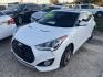 2015 WHITE HYUNDAI VELOSTER Turbo 6MT (KMHTC6AE8FU) with an 1.6L L4 DOHC 16V TURBO engine, AUTOMATIC transmission, located at 2303 West Mt. Houston, Houston, 77038, (281) 507-3956, 29.771597, -95.339569 - Photo#0