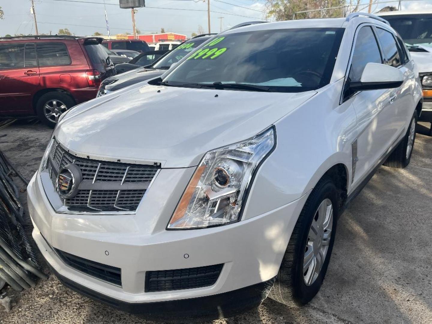 2010 WHITE CADILLAC SRX Luxury Collection (3GYFNAEY9AS) with an 3.0L V6 DOHC 24V engine, AUTOMATIC transmission, located at 2303 West Mt. Houston, Houston, 77038, (281) 507-3956, 29.771597, -95.339569 - Photo#0