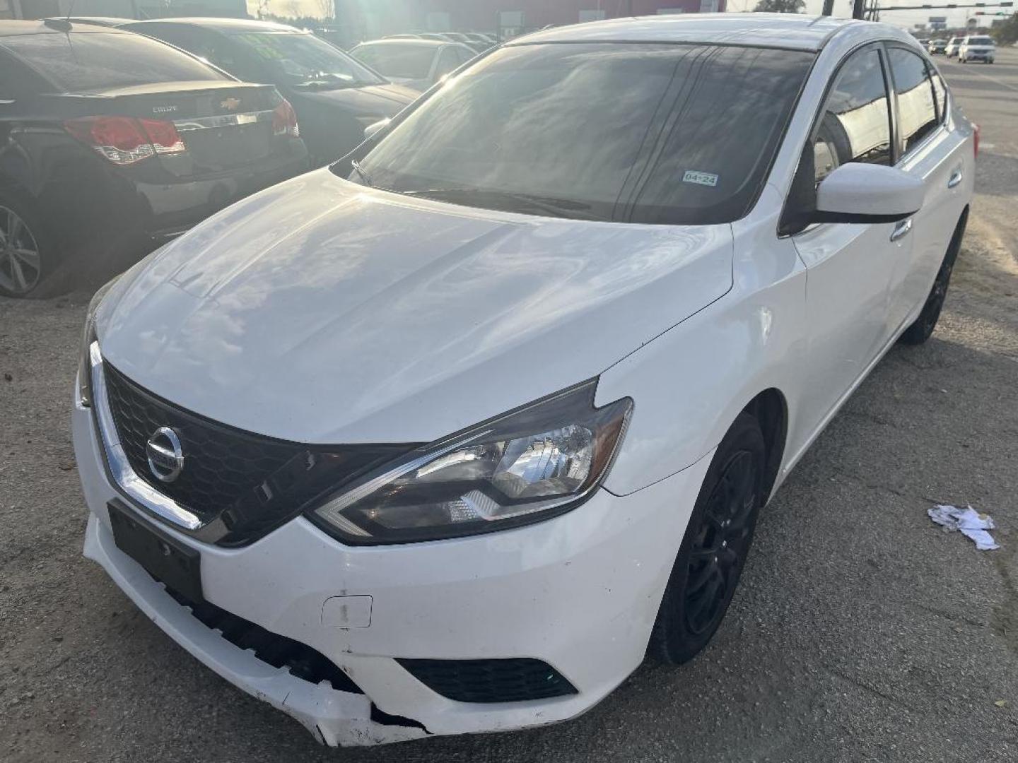 2018 WHITE NISSAN SENTRA S 6MT (3N1AB7AP4JY) with an 1.8L L4 SFI DOHC 16V engine, AUTOMATIC transmission, located at 2303 West Mt. Houston, Houston, 77038, (281) 507-3956, 29.771597, -95.339569 - Photo#1