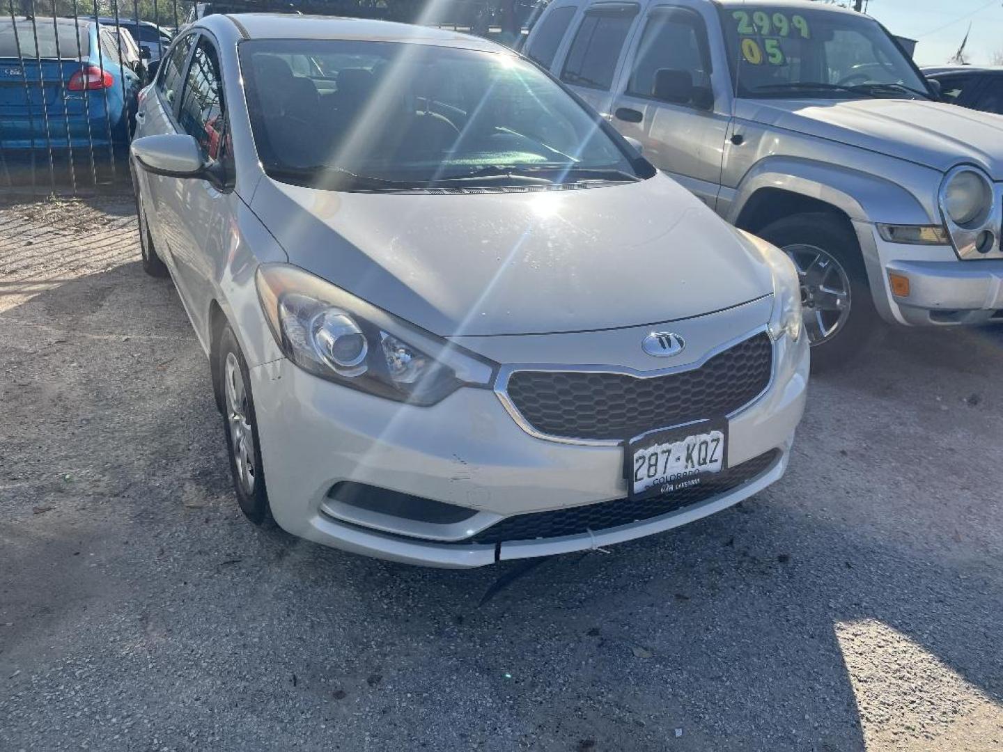 2014 WHITE KIA FORTE LX M6 (KNAFK4A67E5) with an 1.8L L4 DOHC 16V engine, AUTOMATIC transmission, located at 2303 West Mt. Houston, Houston, 77038, (281) 507-3956, 29.771597, -95.339569 - Photo#0