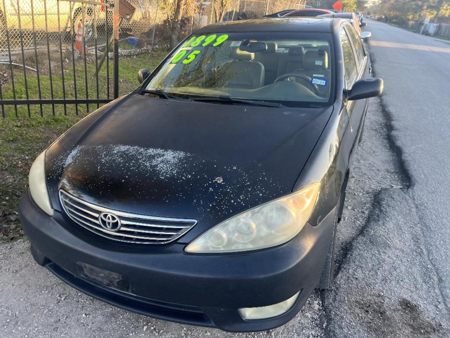 2005 BLACK TOYOTA CAMRY LE V6 (4T1BF32K35U) with an 3.0L V6 DOHC 24V engine, AUTOMATIC transmission, located at 2303 West Mt. Houston, Houston, 77038, (281) 507-3956, 29.771597, -95.339569 - Photo#0