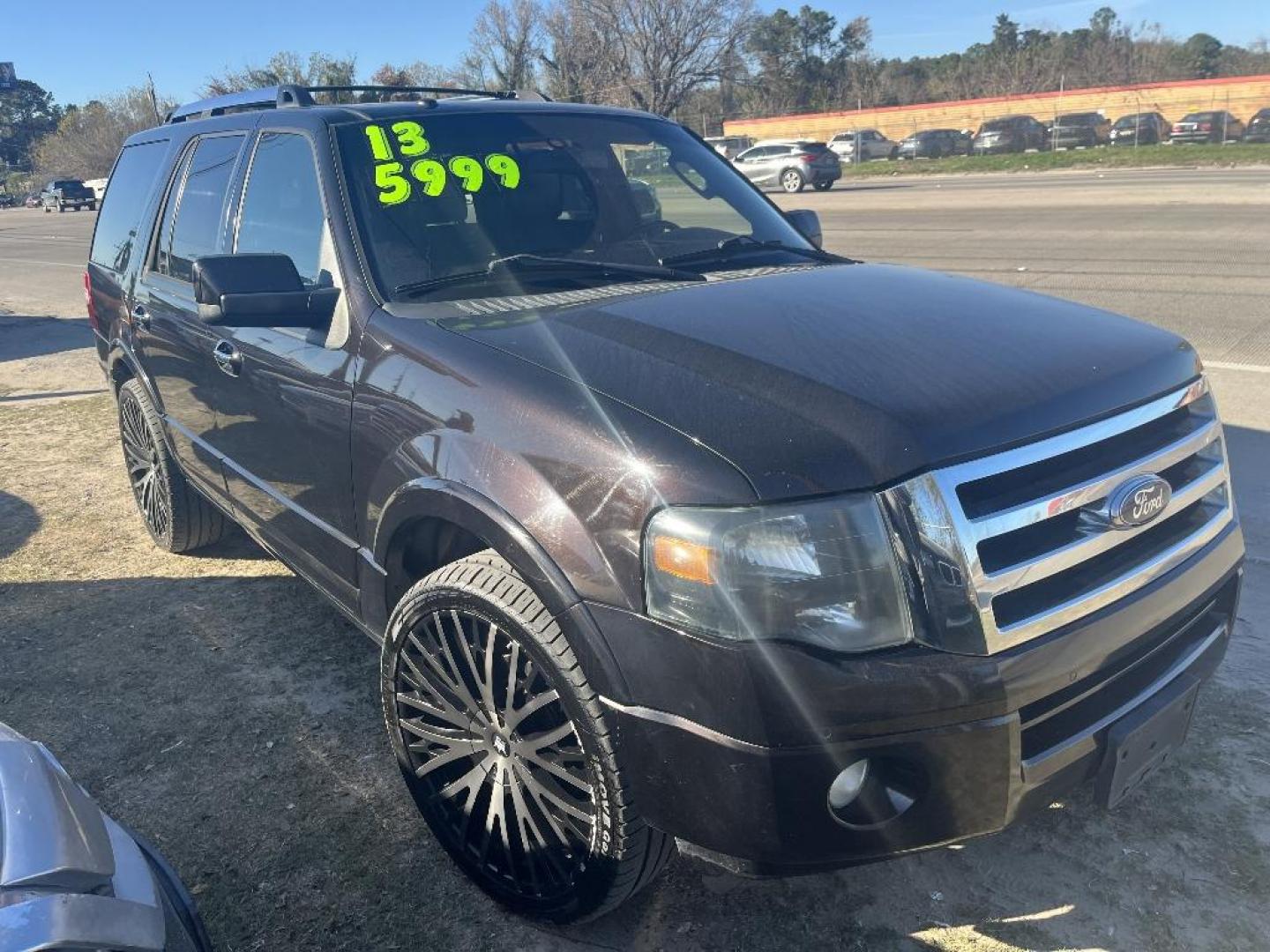 2013 BLACK FORD EXPEDITION Limited 2WD (1FMJU1K59DE) with an 5.4L V8 SOHC 16V FFV engine, AUTOMATIC transmission, located at 2303 West Mt. Houston, Houston, 77038, (281) 507-3956, 29.771597, -95.339569 - Photo#0