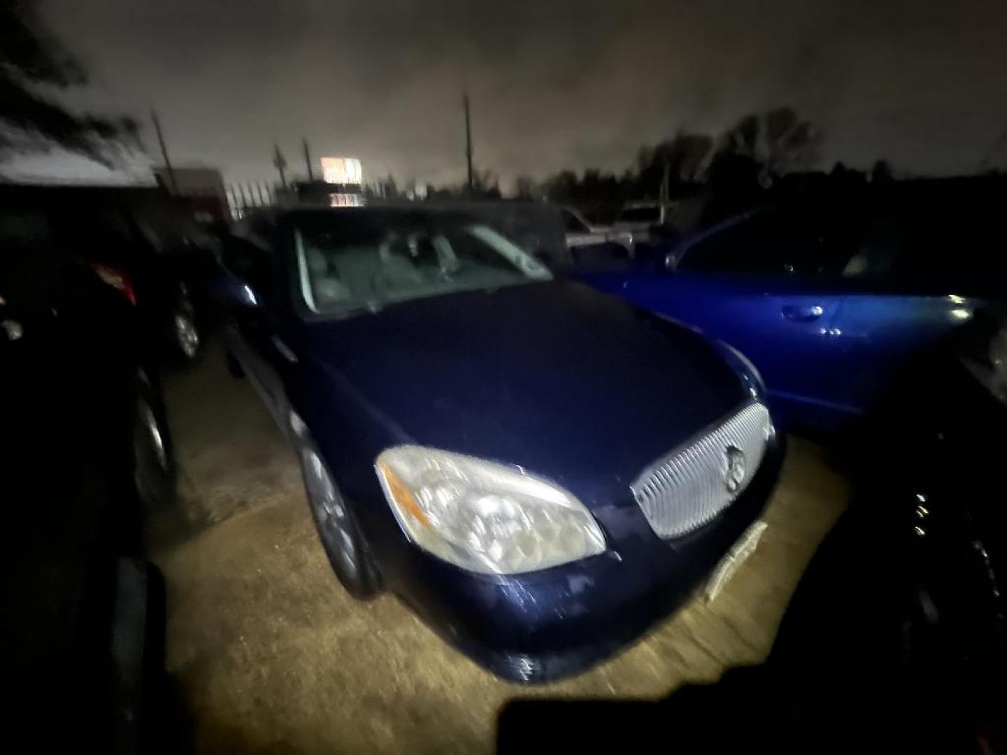 2008 BLUE BUICK LUCERNE CXL (1G4HD57288U) with an 3.8L V6 OHV 12V engine, AUTOMATIC transmission, located at 2303 West Mt. Houston, Houston, 77038, (281) 507-3956, 29.771597, -95.339569 - Photo#0