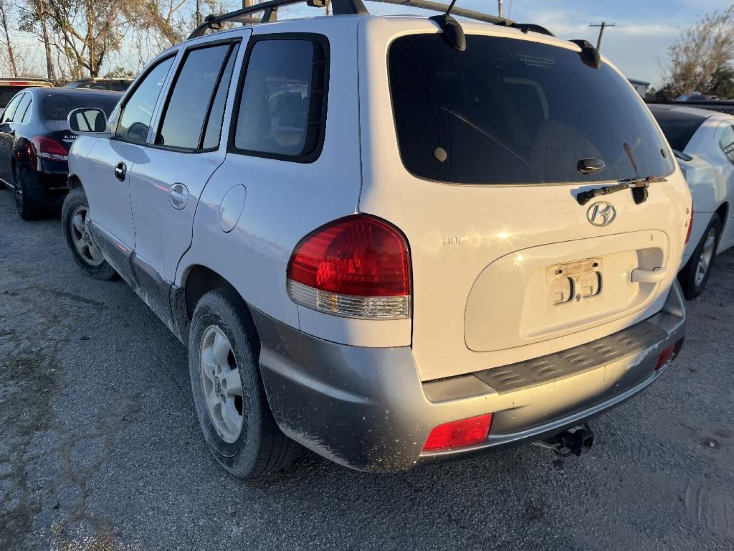 2005 WHITE HYUNDAI SANTA FE GLS 2.7L (KM8SC13D55U) with an 2.7L V6 DOHC 24V engine, AUTOMATIC transmission, located at 2303 West Mt. Houston, Houston, 77038, (281) 507-3956, 29.771597, -95.339569 - Photo#4