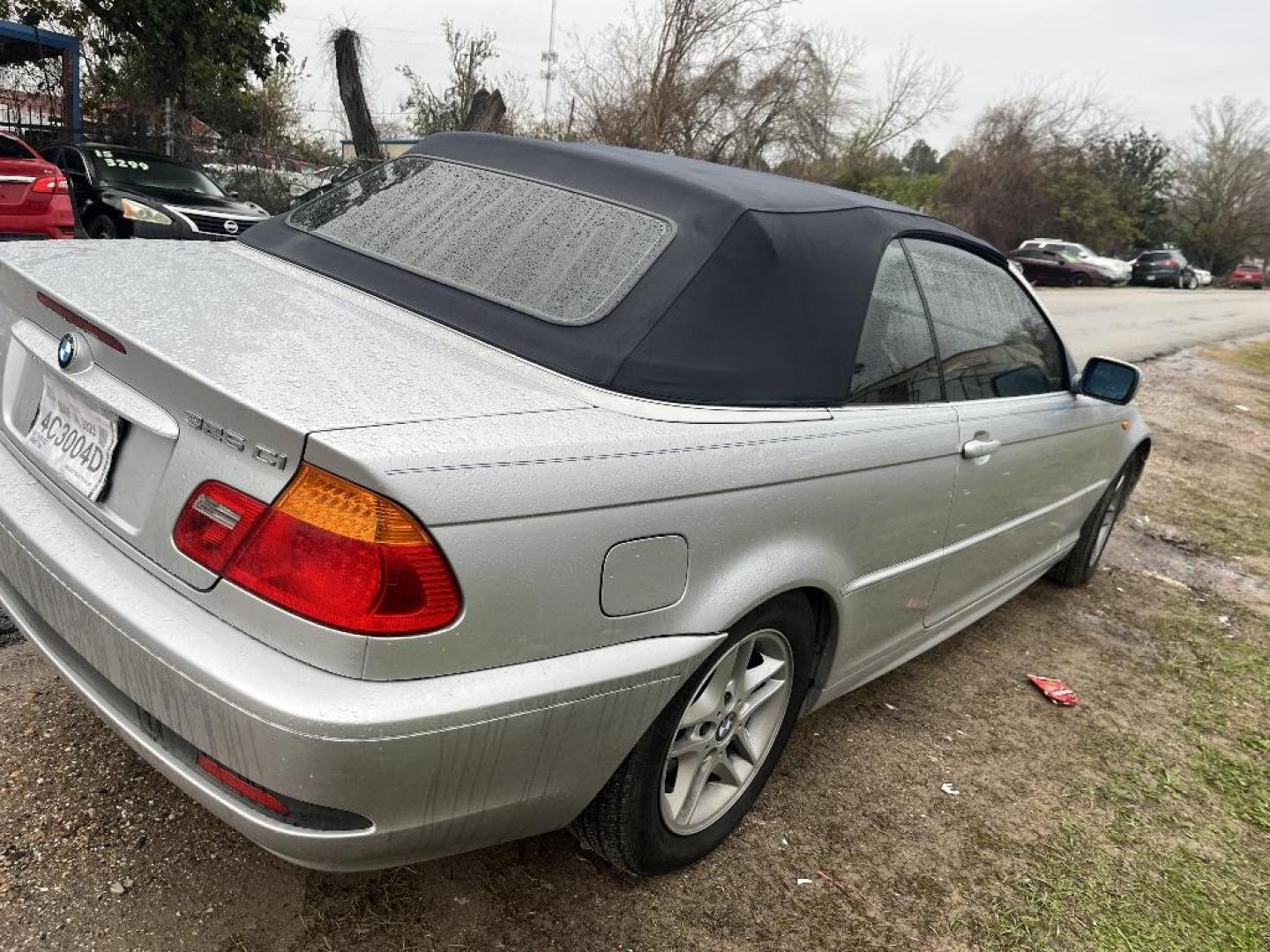 2004 GRAY BMW 3-SERIES 325Ci convertible (WBABW334X4P) with an 2.5L L6 DOHC 24V engine, AUTOMATIC transmission, located at 2303 West Mt. Houston, Houston, 77038, (281) 507-3956, 29.771597, -95.339569 - Photo#4