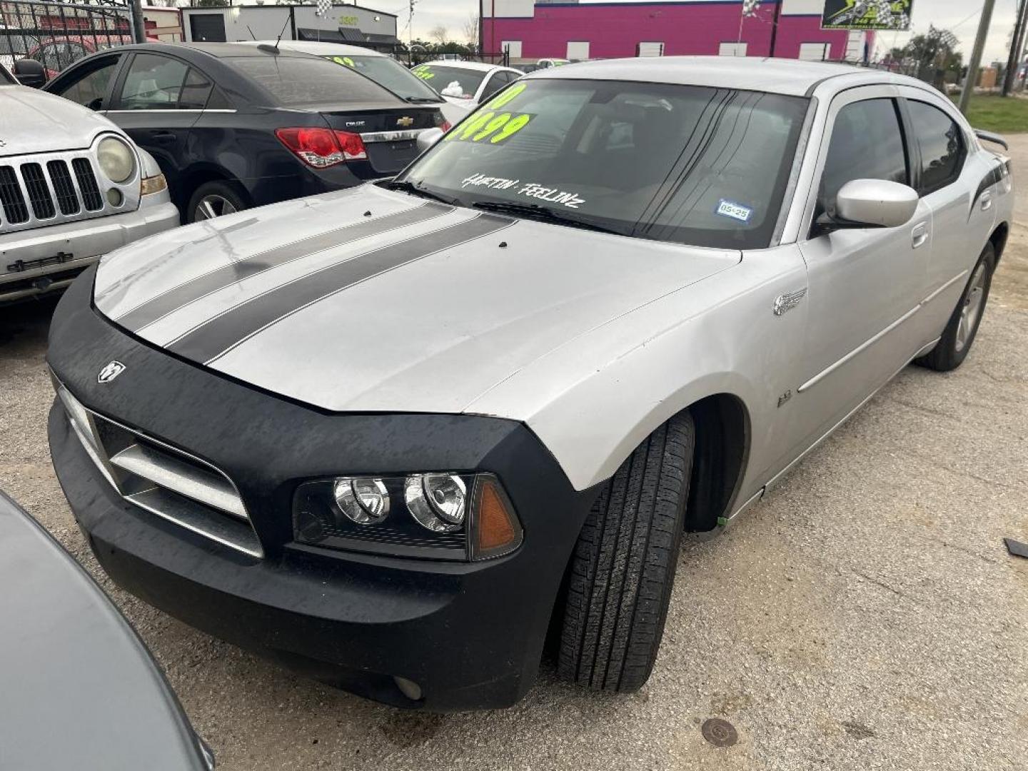 2010 GRAY DODGE CHARGER SXT (2B3CA3CV7AH) with an 3.5L V6 SOHC 24V engine, AUTOMATIC transmission, located at 2303 West Mt. Houston, Houston, 77038, (281) 507-3956, 29.771597, -95.339569 - Photo#0