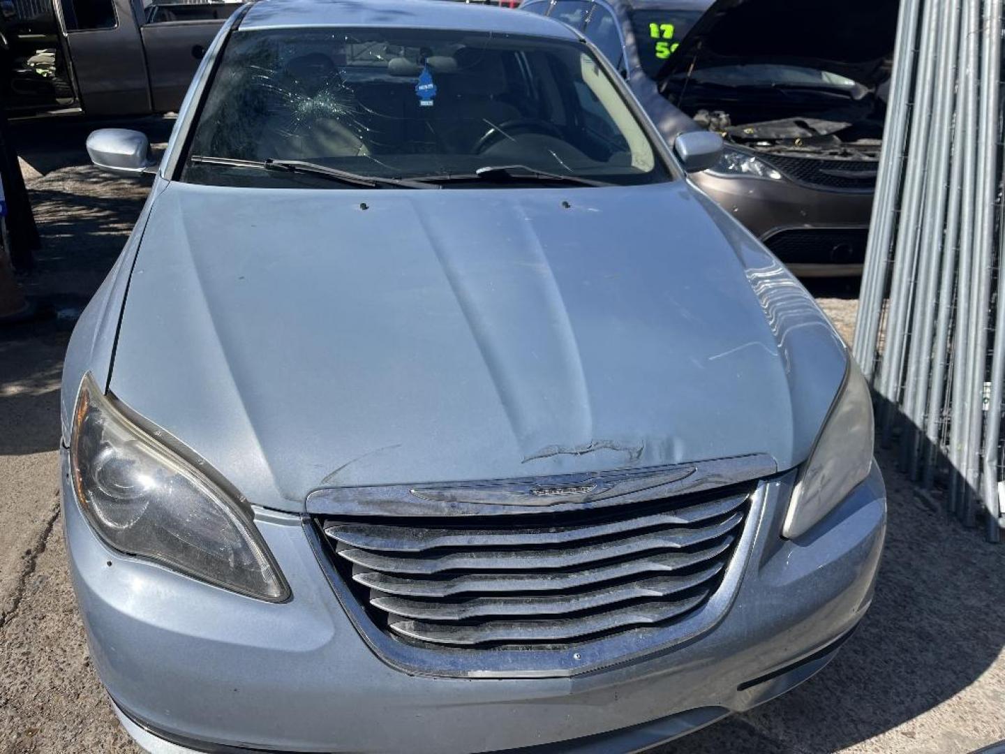 2012 GRAY CHRYSLER 200 Touring (1C3CCBBB8CN) with an 2.4L L4 DOHC 16V engine, AUTOMATIC transmission, located at 2303 West Mt. Houston, Houston, 77038, (281) 507-3956, 29.771597, -95.339569 - Photo#1