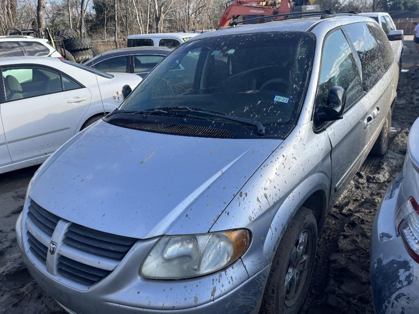 2005 GRAY DODGE GRAND CARAVAN SXT (2D4GP44L05R) with an 3.8L V6 OHV 12V engine, AUTOMATIC transmission, located at 2303 West Mt. Houston, Houston, 77038, (281) 507-3956, 29.771597, -95.339569 - Photo#0