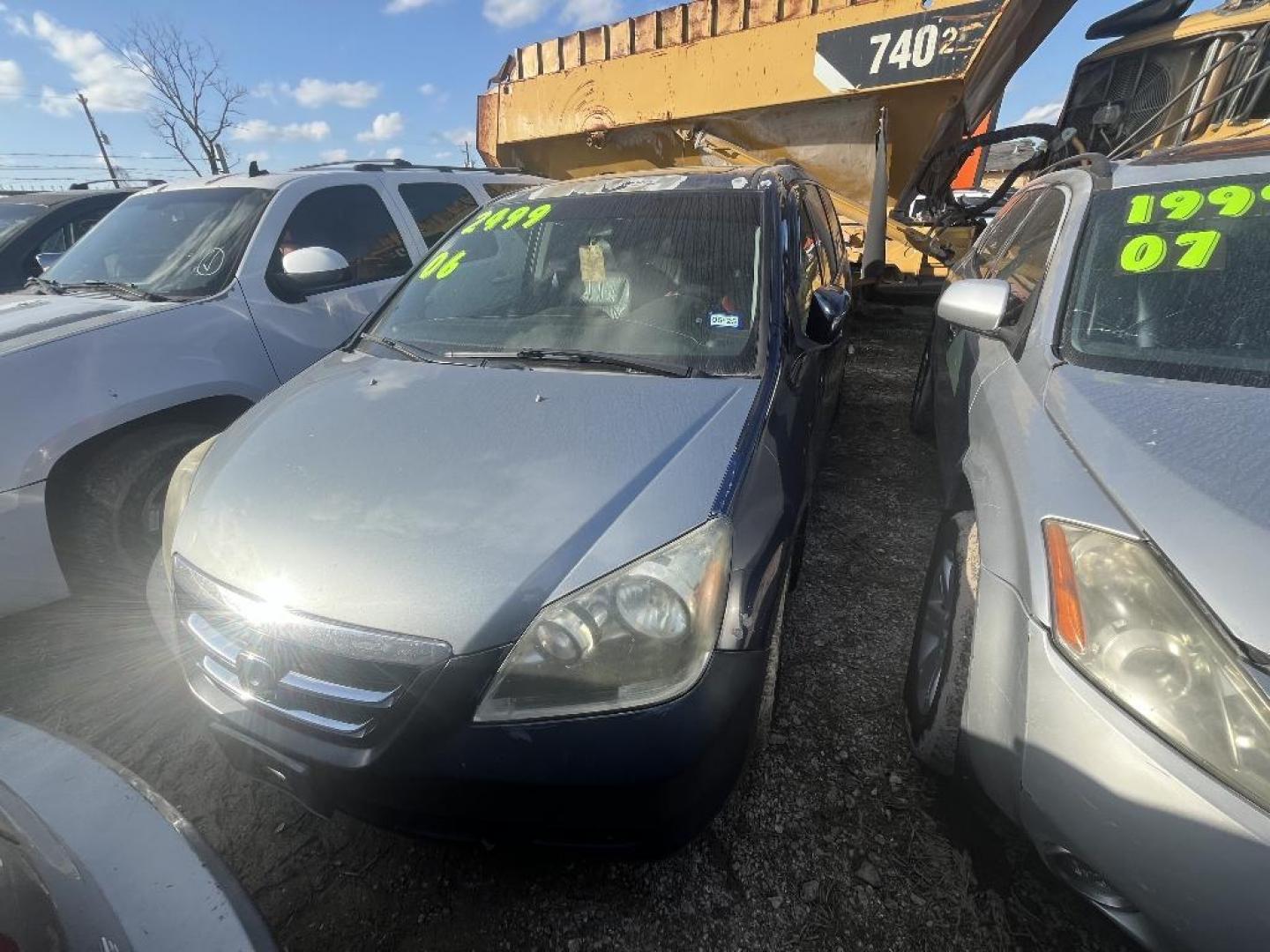 2006 BLUE HONDA ODYSSEY EX-L w/ DVD (5FNRL38726B) with an 3.5L V6 SOHC 24V engine, AUTOMATIC transmission, located at 2303 West Mt. Houston, Houston, 77038, (281) 507-3956, 29.771597, -95.339569 - Photo#0