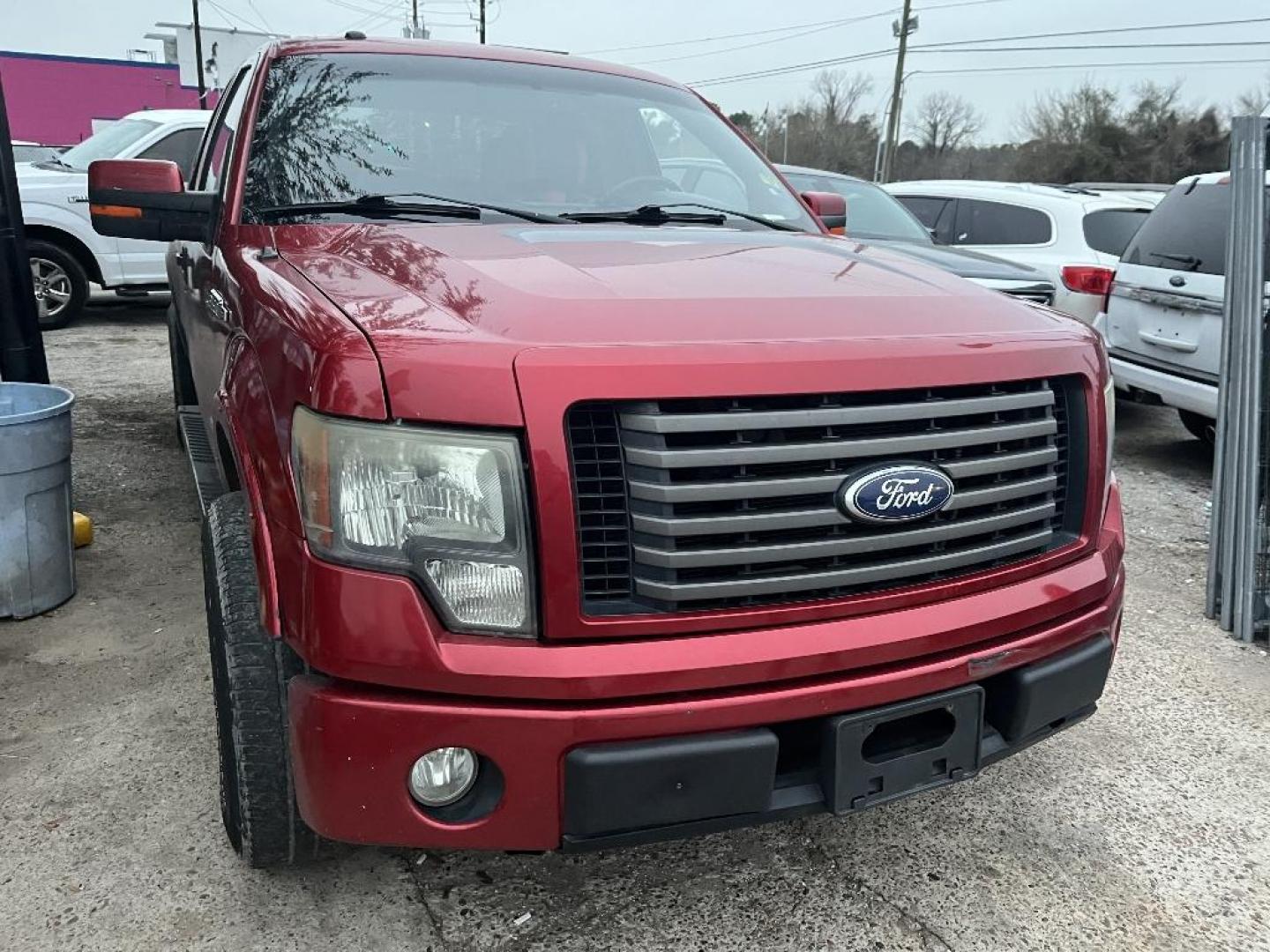 2010 RED FORD F-150 Lariat SuperCab 6.5-ft. Bed 2WD (1FTEX1C81AK) with an 4.6L V8 SOHC 24V engine, AUTOMATIC transmission, located at 2303 West Mt. Houston, Houston, 77038, (281) 507-3956, 29.771597, -95.339569 - Photo#1