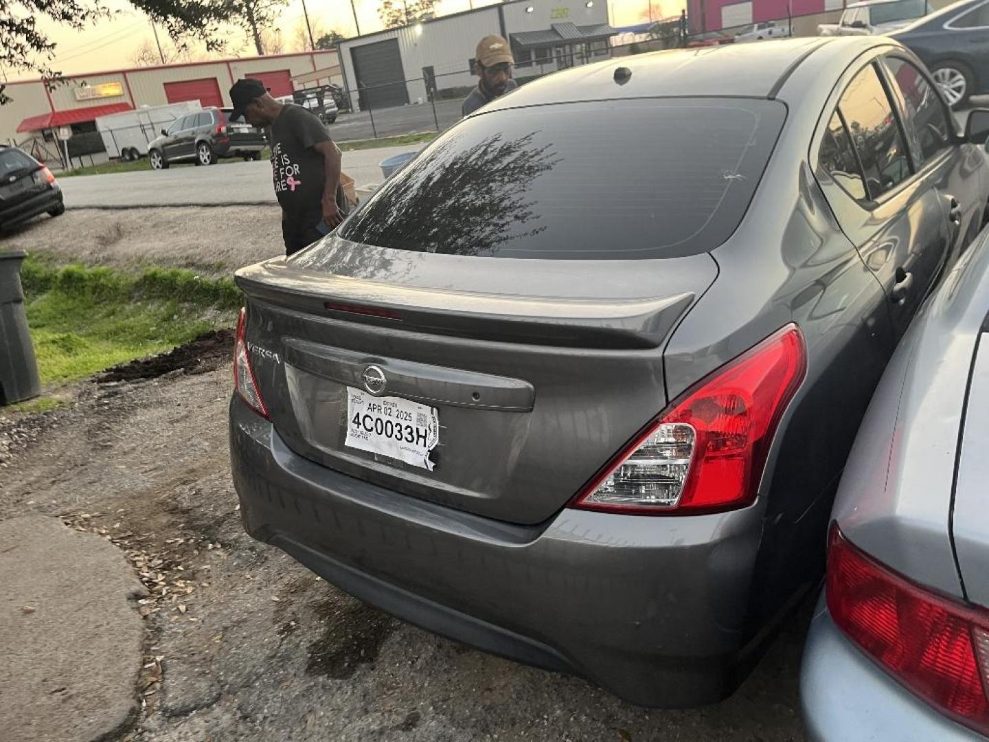 2017 GRAY NISSAN VERSA 1.6 S 5M (3N1CN7AP4HL) with an 1.6L L4 DOHC 16V engine, AUTOMATIC transmission, located at 2303 West Mt. Houston, Houston, 77038, (281) 507-3956, 29.771597, -95.339569 - Photo#1