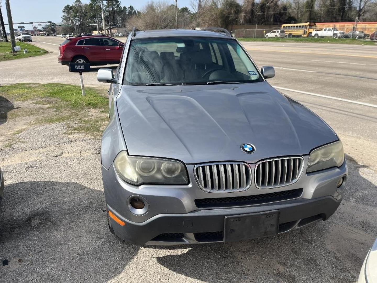 2008 GRAY BMW X3 3.0si (WBXPC93478W) with an 3.0L L6 DOHC 24V engine, AUTOMATIC transmission, located at 2303 West Mt. Houston, Houston, 77038, (281) 507-3956, 29.771597, -95.339569 - Photo#1