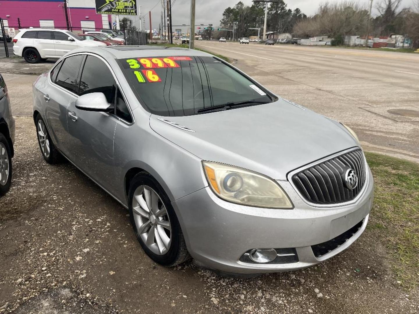 2016 GRAY BUICK VERANO Convenience (1G4PR5SK8G4) with an 2.4L L4 DOHC 16V FFV engine, AUTOMATIC transmission, located at 2303 West Mt. Houston, Houston, 77038, (281) 507-3956, 29.771597, -95.339569 - Photo#2